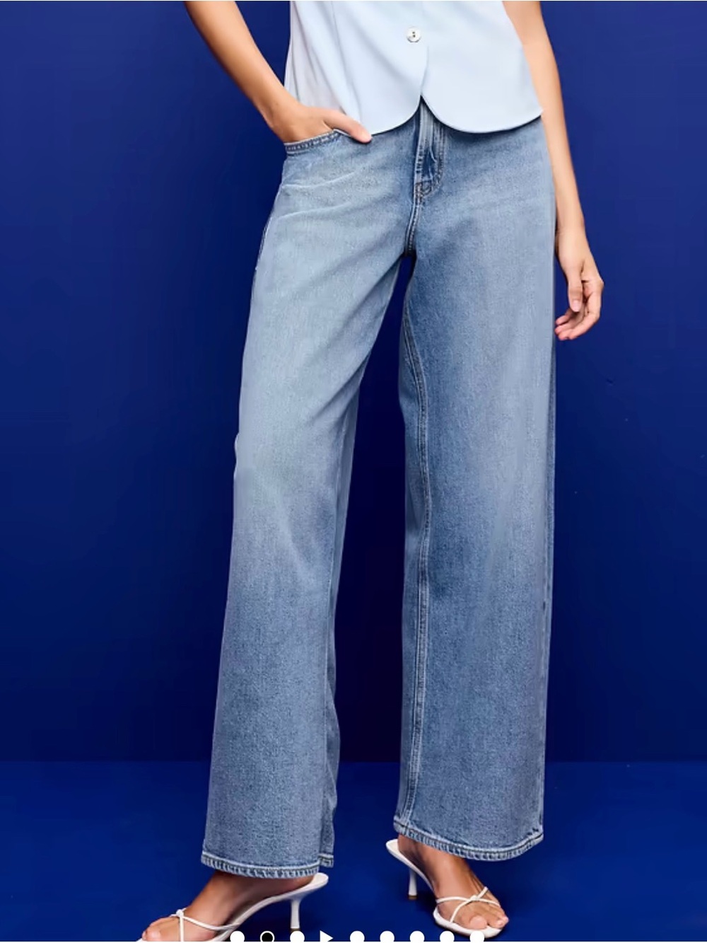 Old navy High-Waisted Baggy Wide-Leg Stretch Jeans size 20